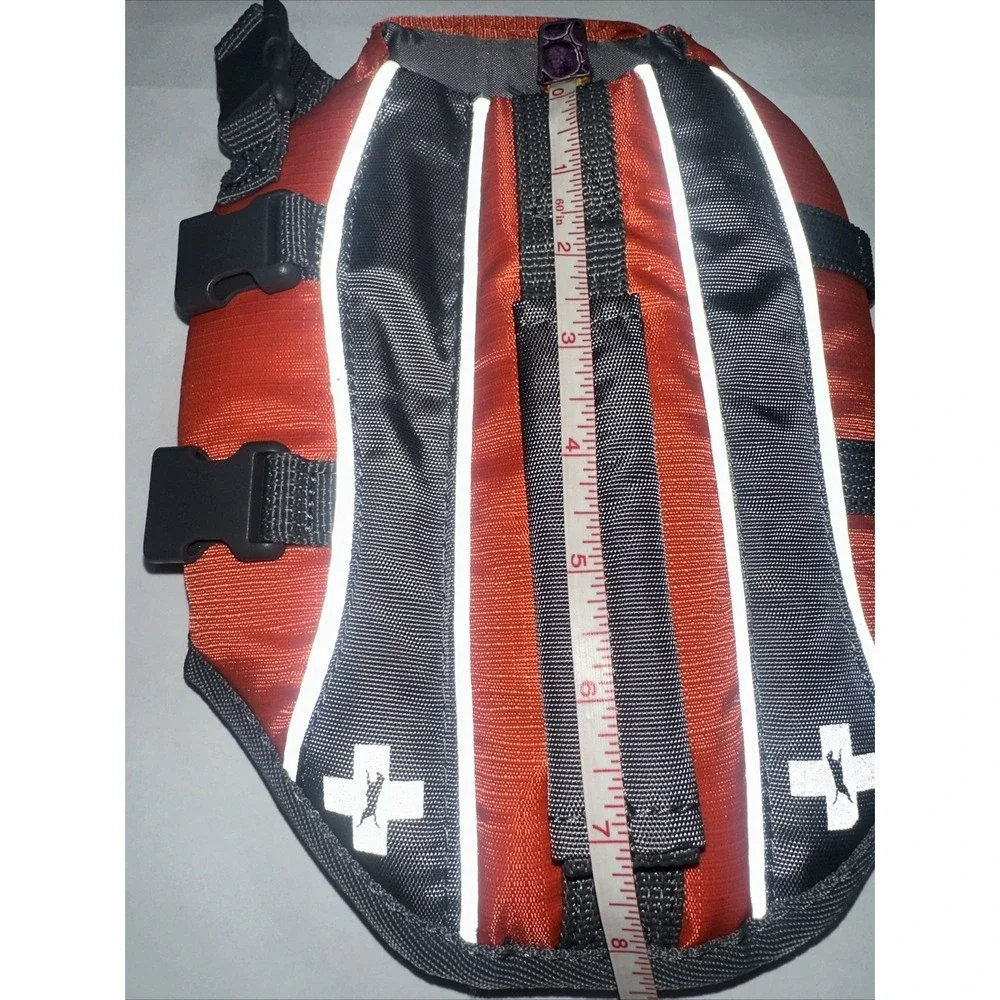 Top Paw Dog Life Jacket Vest with Rescue Handle Size S/M Orange and Gray New